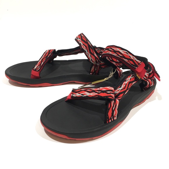 TEVA HURRICANE XLT 2 SPORT SANDALS -RED / BLACK -YOUTH US 6 /WOMEN’S US 8 -NEW - Picture 5 of 8